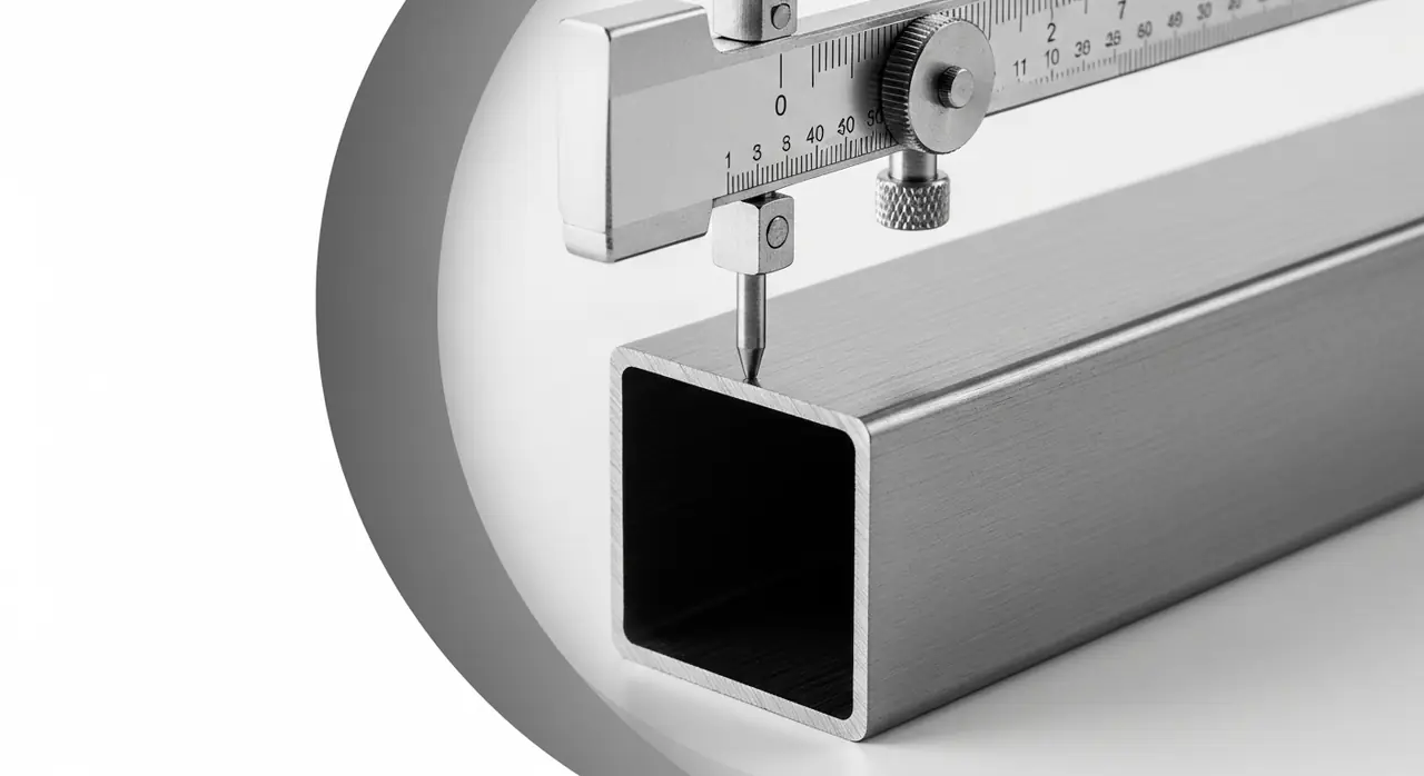 thickness gauge measuring steel trunc — professional installation