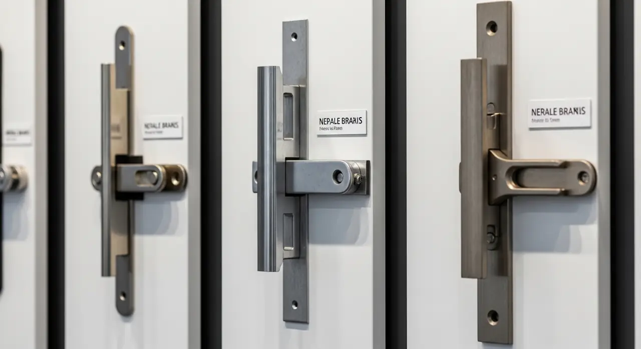 three door brace products display — residential setting